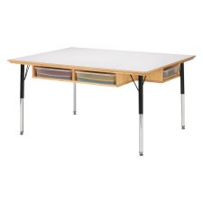 Jonti-Craft 15" Table with Storage with Clear Paper-Trays