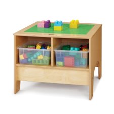 KYDZ Building Table, Preschool Brick Compatible with Clear Tubs