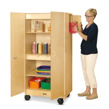 Jonti-Craft Hideaway Mobile Storage Cabinet