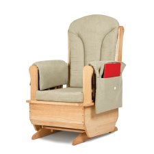 Jonti-Craft Glider Rocker, Beige Cushions