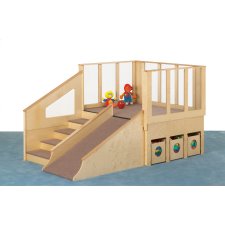 Jonti-Craft Tiny Tots Loft with Bins