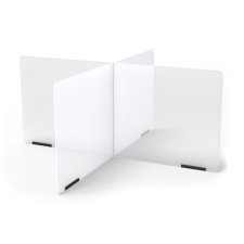 Jonti-Craft See-Thru Table Divider Shields, 4 Station, 35-1/2" x 35-1/2" x 16"