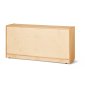 Jonti-Craft Toddler Single Mobile Storage Unit with Plywood Back