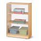 Jonti-Craft Space-Saver Mobile Straight-Shelf with See Thru Back