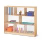 Jonti-Craft Mega Mobile Single Storage Unit with See Thru Back