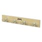 Jonti-Craft Wall Mount Coat Rail, 4 Hooks