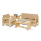 Jonti-Craft 4 Piece Living Room Set, Wheat