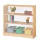 Jonti-Craft Fixed Straight-Shelf Bookcase with See-Thru Back