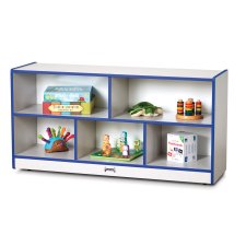 Rainbow Accents Toddler Single Mobile Storage Unit, Blue