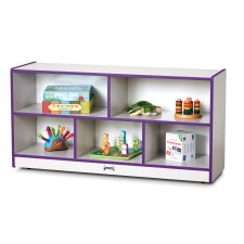 Rainbow Accents Toddler Single Mobile Storage Unit, Purple