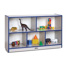 Rainbow Accents Low Single Mobile Storage Unit, Blue