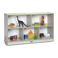 Rainbow Accents Low Single Mobile Storage Unit, Lime Green