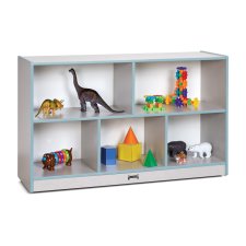 Rainbow Accents Low Single Mobile Storage Unit, Coastal Blue