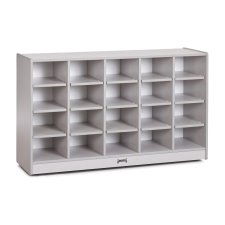 Rainbow Accents 20 Cubbie-Tray Mobile Storage, Gray