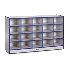 Rainbow Accents 20 Cubbie-Tray Mobile Storage, Blue