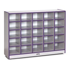 Rainbow Accents 25 Cubbie-Tray Mobile Storage, Purple