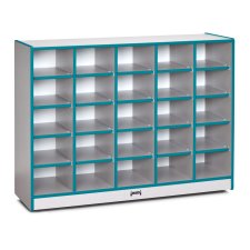 Rainbow Accents 25 Cubbie-Tray Mobile Storage, Teal