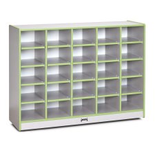 Rainbow Accents 25 Cubbie-Tray Mobile Storage, Key Lime