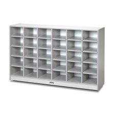 Rainbow Accents 30 Cubbie-Tray Mobile Storage, Gray