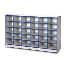 Rainbow Accents 30 Cubbie-Tray Mobile Storage, Blue