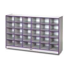 Rainbow Accents 30 Cubbie-Tray Mobile Storage, Purple