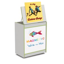 Rainbow Accents Big Book Easel with Magnetic Write-n-Wipe, Key Lime