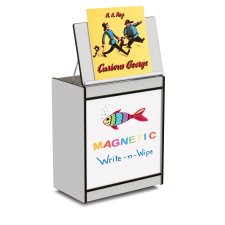 Rainbow Accents Big Book Easel with Magnetic Write-n-Wipe, Black