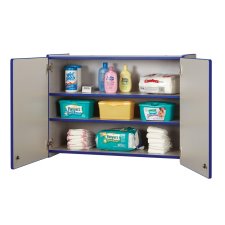 Rainbow Accents Lockable Wall Cabinet, Blue