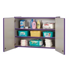 Rainbow Accents Lockable Wall Cabinet, Purple