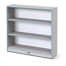 Rainbow Accents Short Bookcase, Coastal Blue