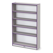 Rainbow Accents Tall Bookcase, Purple