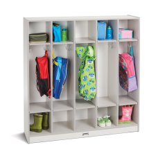 Rainbow Accents 5 Section Coat Locker, Gray