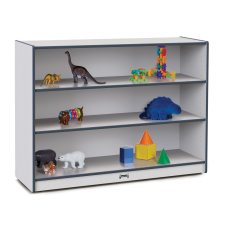 Rainbow Accents Super-Sized Adjustable Mobile Straight-Shelf, Navy