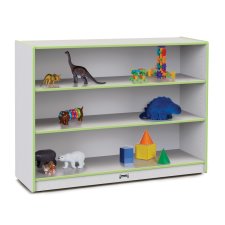 Rainbow Accents Super-Sized Adjustable Mobile Straight-Shelf, Key Lime