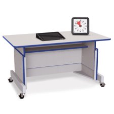 Rainbow Accents Apollo Single Computer Desk, Blue