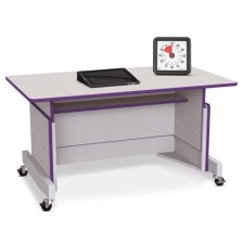 Rainbow Accents Apollo Single Computer Desk, Purple