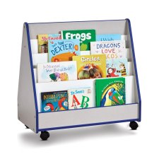 Rainbow Accents Double Sided Pick-a-Book Mobile Stand, Blue