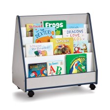 Rainbow Accents Double Sided Pick-a-Book Mobile Stand, Navy