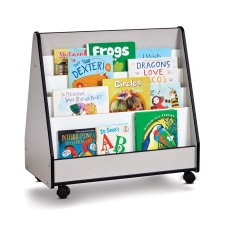 Rainbow Accents Double Sided Pick-a-Book Mobile Stand, Black