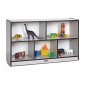 Rainbow Accents Low Single Mobile Storage Unit, Black