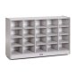 Rainbow Accents 20 Cubbie-Tray Mobile Storage, Gray
