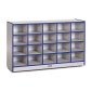 Rainbow Accents 20 Cubbie-Tray Mobile Storage, Blue