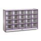Rainbow Accents 20 Cubbie-Tray Mobile Storage, Purple