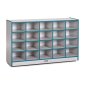 Rainbow Accents 20 Cubbie-Tray Mobile Storage, Teal