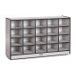 Rainbow Accents 20 Cubbie-Tray Mobile Storage, Black