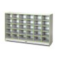 Rainbow Accents 30 Cubbie-Tray Mobile Storage, Key Lime