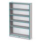 Rainbow Accents Tall Bookcase, Teal