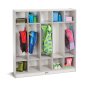 Rainbow Accents 5 Section Coat Locker, Gray