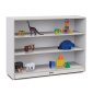 Rainbow Accents Super-Sized Adjustable Mobile Straight-Shelf, Gray