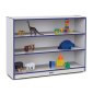 Rainbow Accents Super-Sized Adjustable Mobile Straight-Shelf, Blue